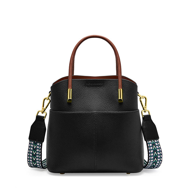 Women's Genuine Leather Western Style High-grade Handbags