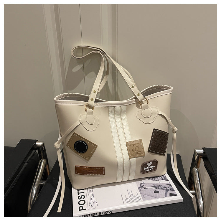 Women's Commuter Retro Autumn Large Capacity Personalized Fashion Women's Shoulder Bag