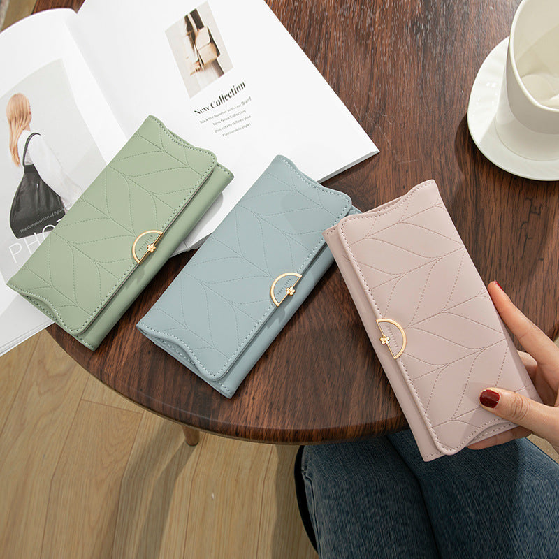 Charming Women's Long Design Fresh Clutch Coin Purses