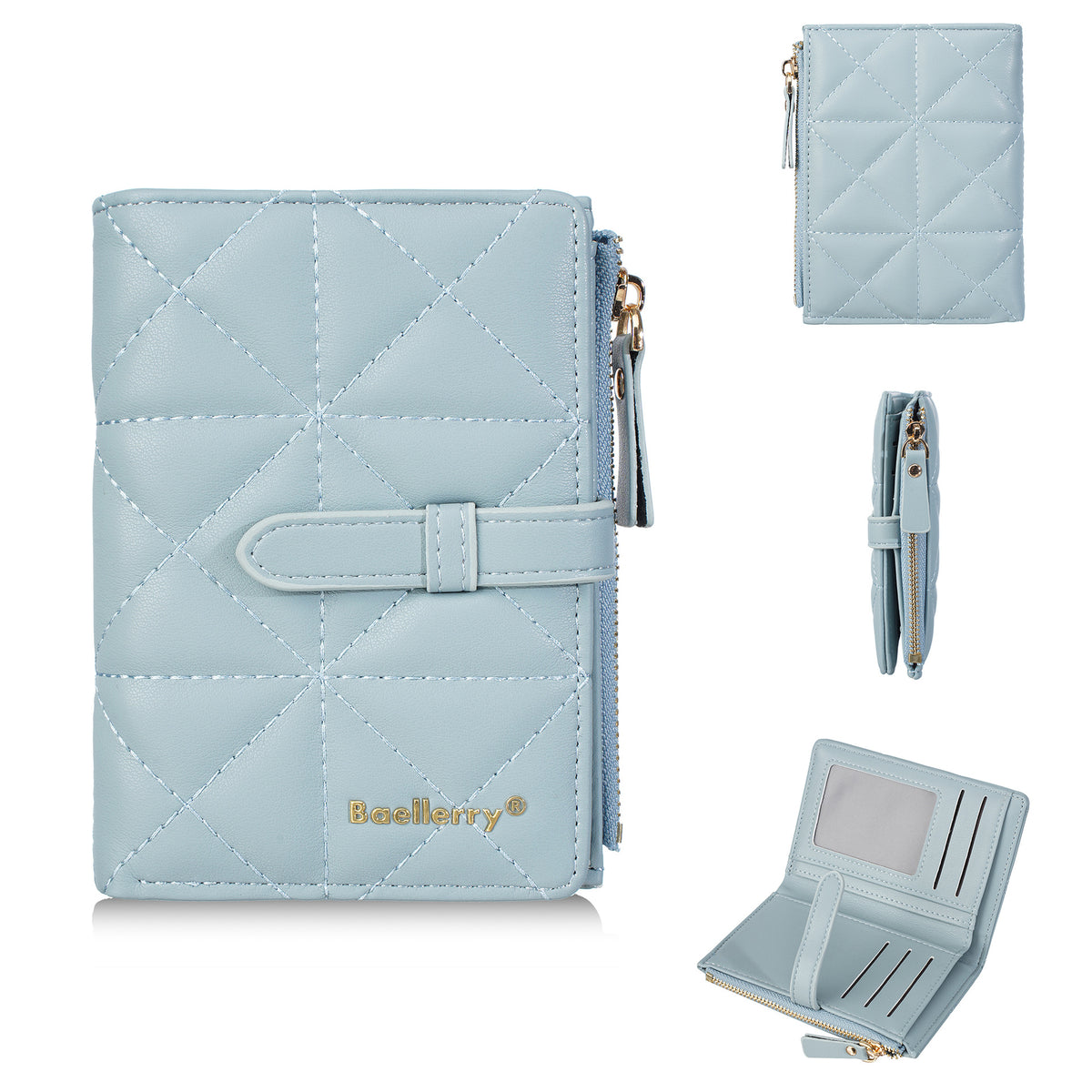 Women's Korean Sewing Good-looking Zipper Leather Ladies Wallet