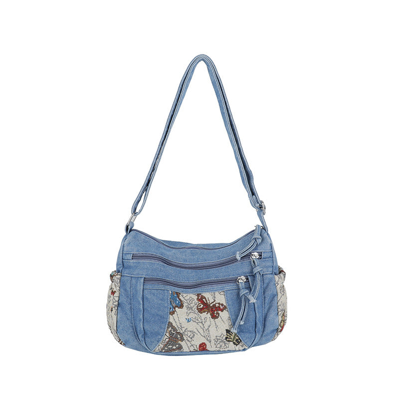 Women's Fashion Jean High-grade Out Canvas Women's Messenger Bag