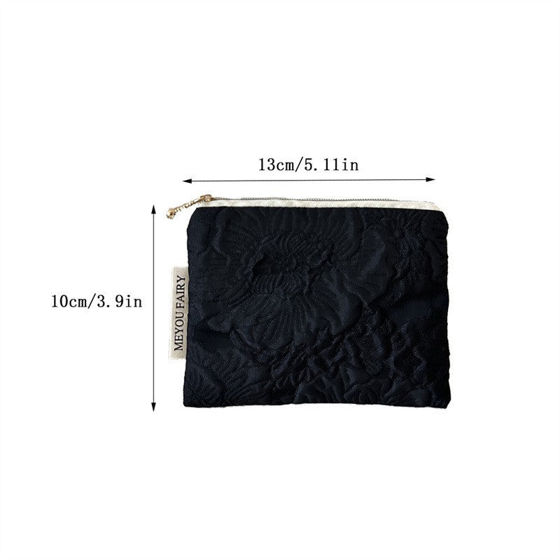 Elegant Hepburn Style Three-dimensional Printing Buggy Wash Makeup Bag