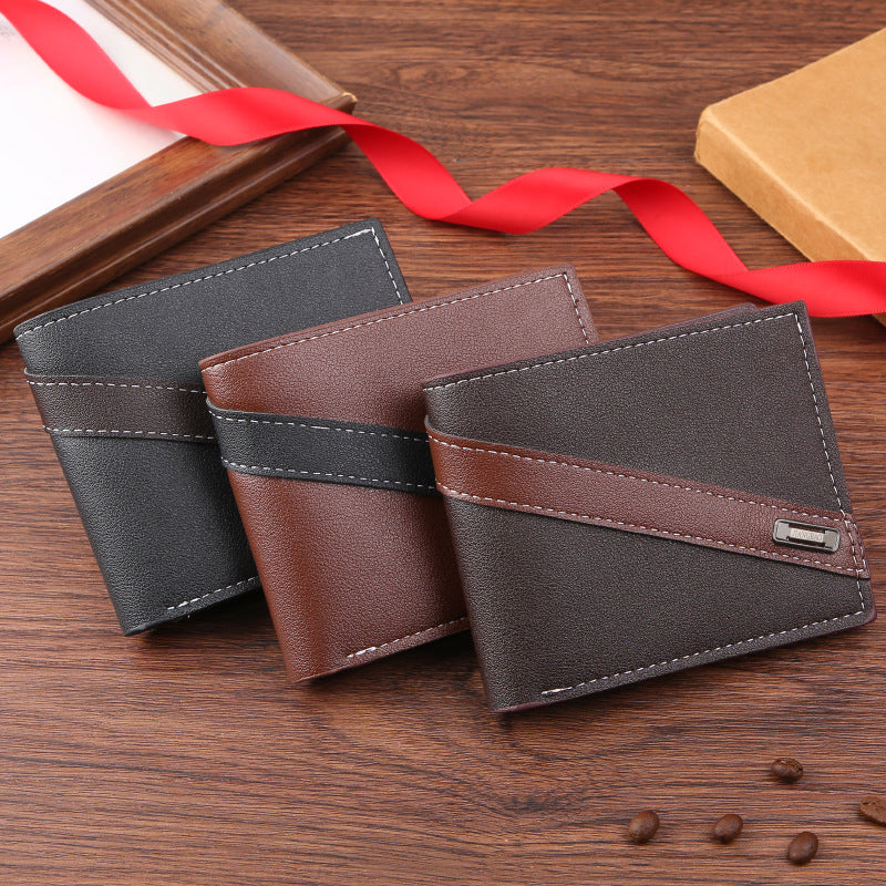 Men's Man's Multiple Slots Fashion Horizontal Trendy Card Holder