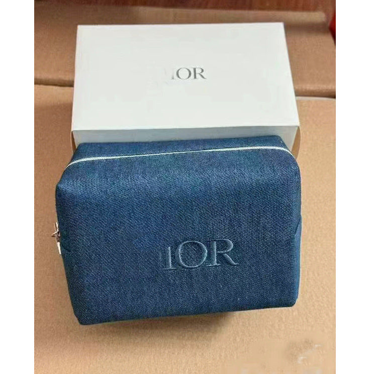 White Space Cotton Super Soft Feeling Portable Cosmetic Bags