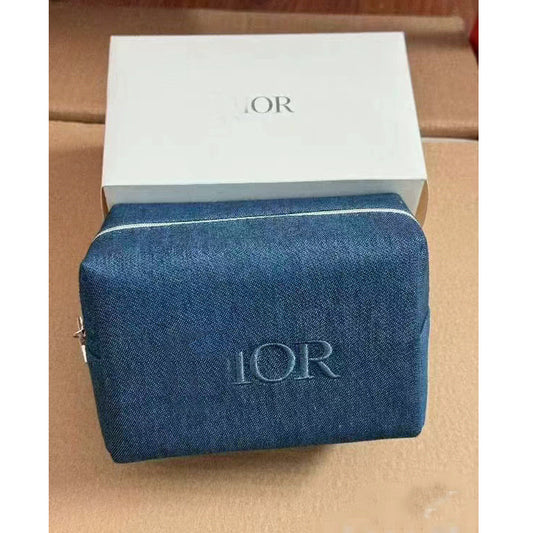 White Space Cotton Super Soft Feeling Portable Cosmetic Bags