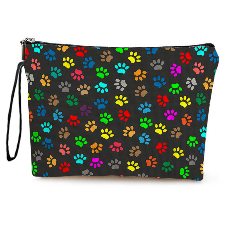 Colorful Brush Stationery Pencil Home Zipper Wash Portable Makeup Bag