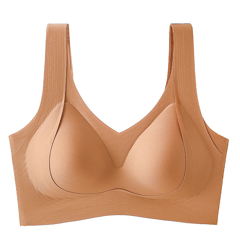 Women's Quality Fixed Cup Thin Section Traceless Underwear Big Everyday Bras