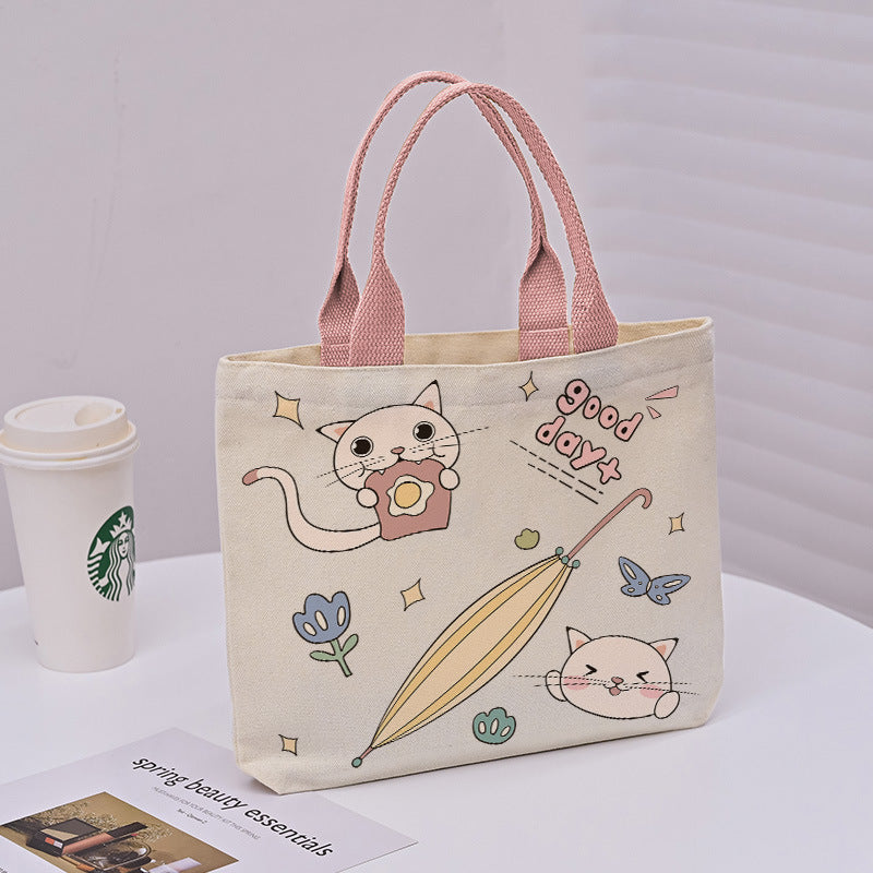 Large Capacity Commuter Lunch Simple Versatile Handbags