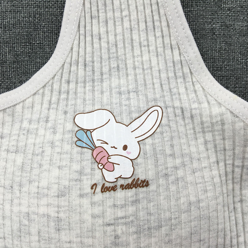 Children's High Junior School Elementary Threaded Cotton Bras