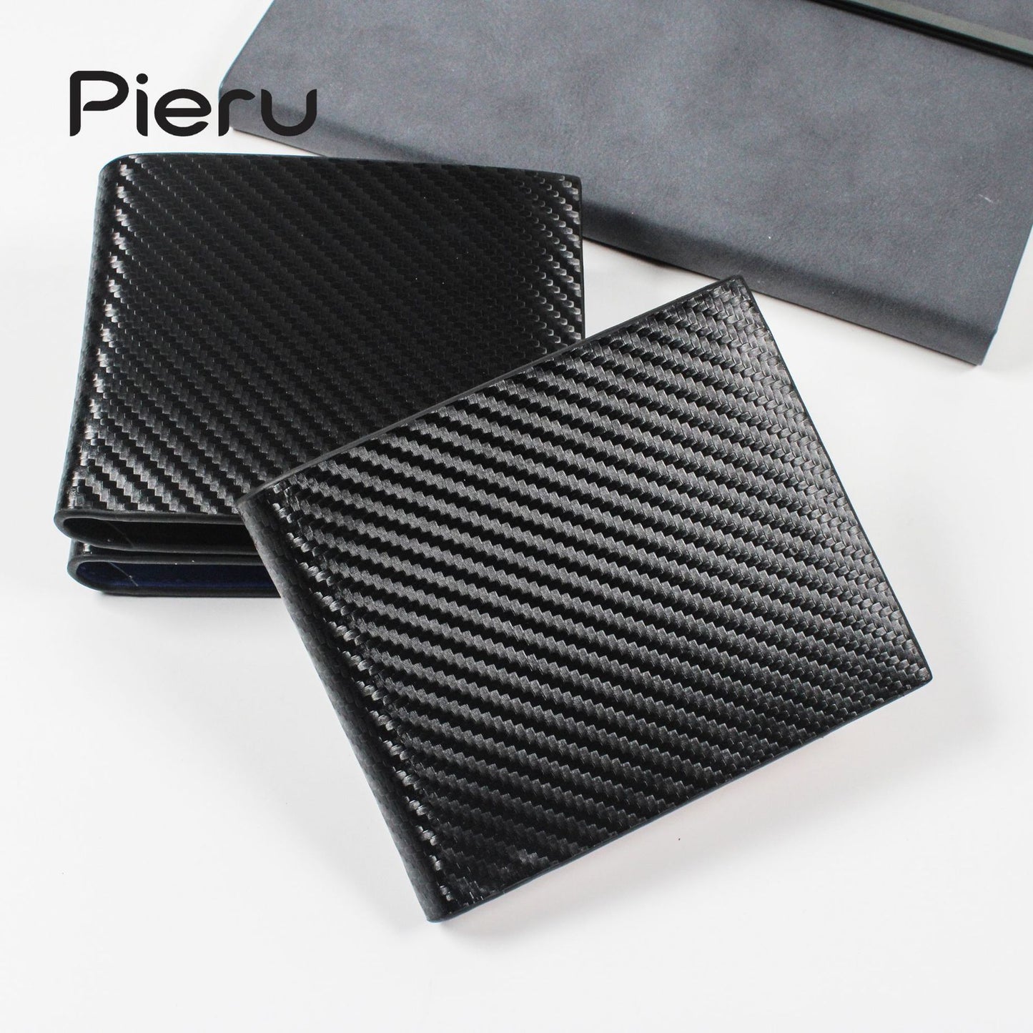 Men's Creative Carbon Fiber Business Multiple Slots Men's Wallets