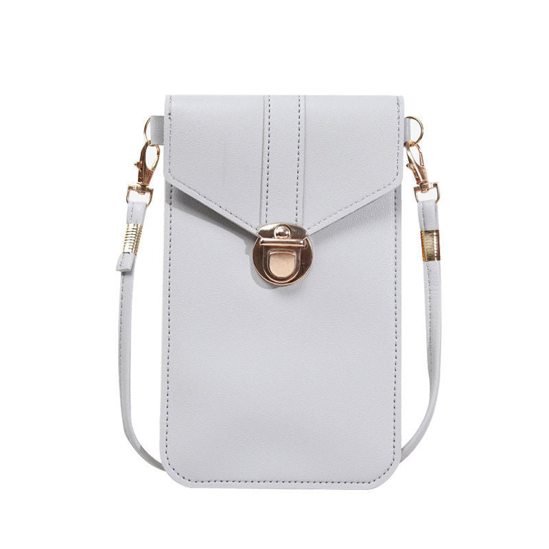 Slouchy Touch Screen Zipper Stylish Multifunctional Phone Bags