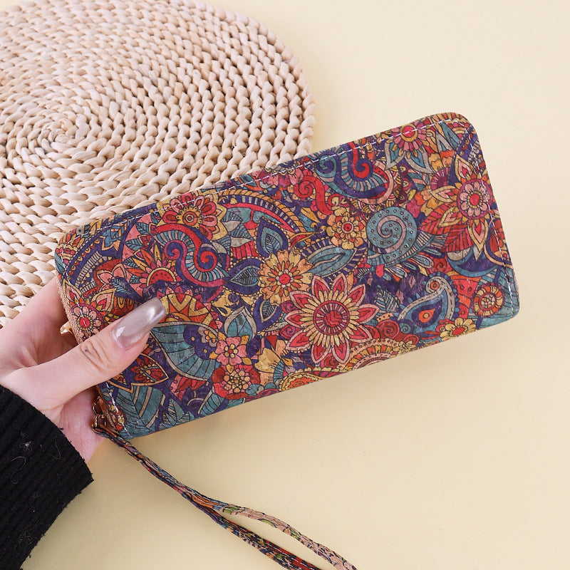 Women's Ethnic Style Pattern Clutch Multiple Slots Ladies Wallet