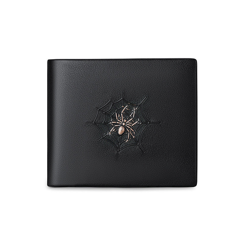 Men's Emperor Paul Short Genuine Cattlehide Leather Surface Fashion Trendy Men's Wallet