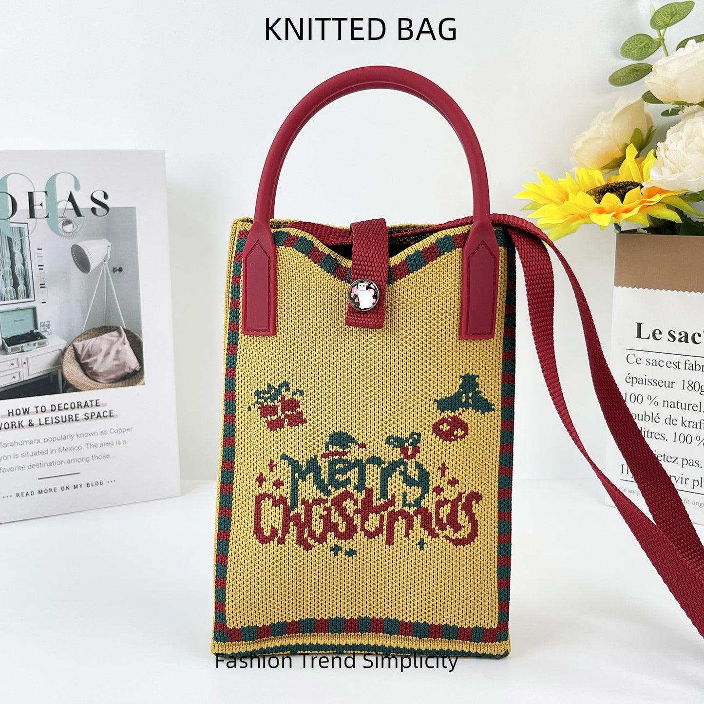 Pretty Knitted Mobile Mason Korean Mini Bags