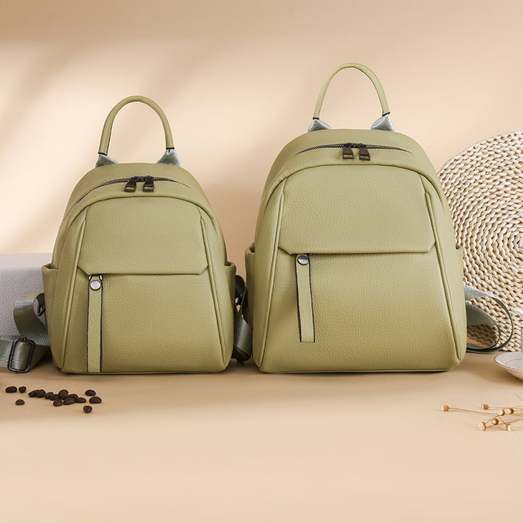 Women's Korean Soft Leather Fashion Artistic Backpacks