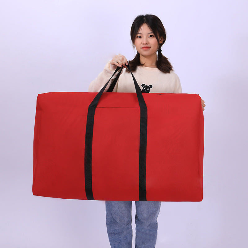 Oxford Cloth Large Pattern Encryption Moving Waterproof Woven Travel Bags