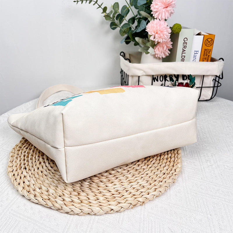 Canvas Fabric Duplex Printing Versatile Large Capacity Month Sales Thousand Bags