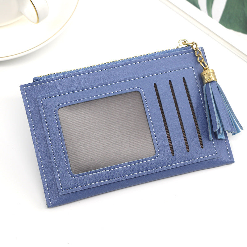 Women's & Men's Commute Both Use With Zipper Solid Card Holder