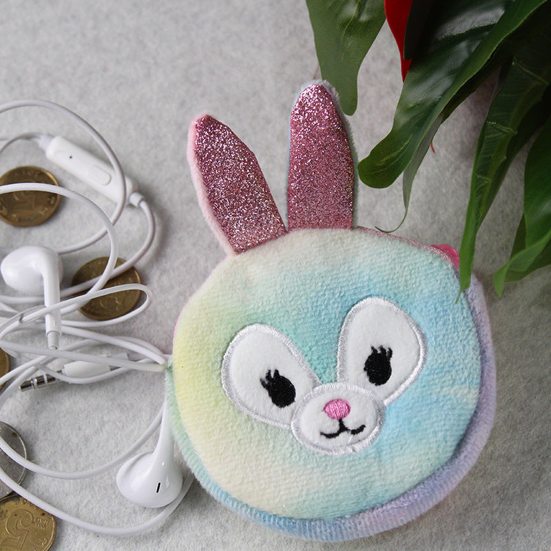Unicorn Plush Cute Cartoon Ice Cream Color Coin Purses