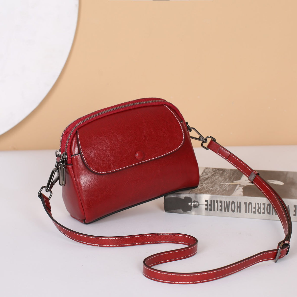 Women's Summer Genuine Leather Mobile Mini Women's Messenger Bag