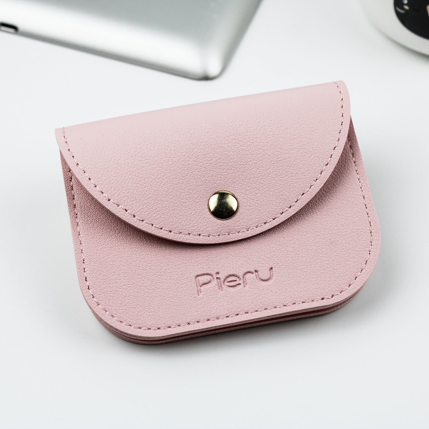 Women's Korean Style Simple Fresh Leather Envelope Card Holder