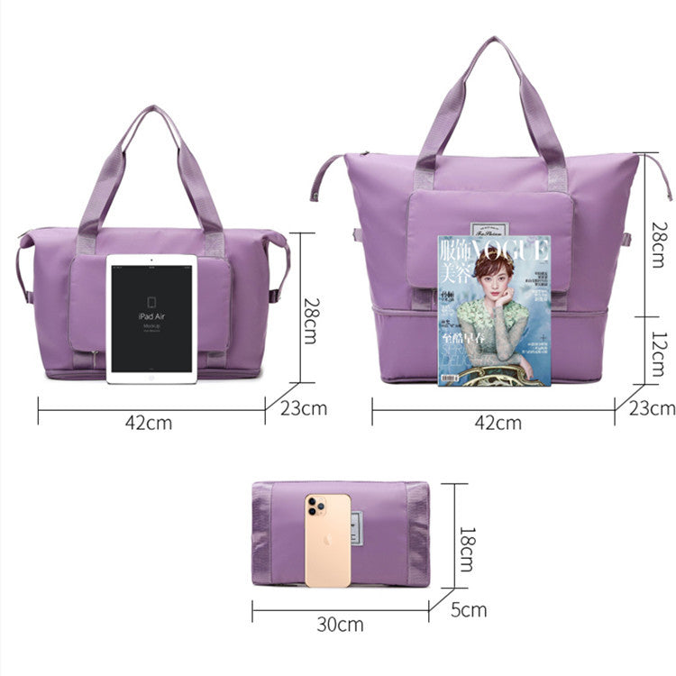 Short Distance Dry Wet Separation Foldable Boarding Luggage