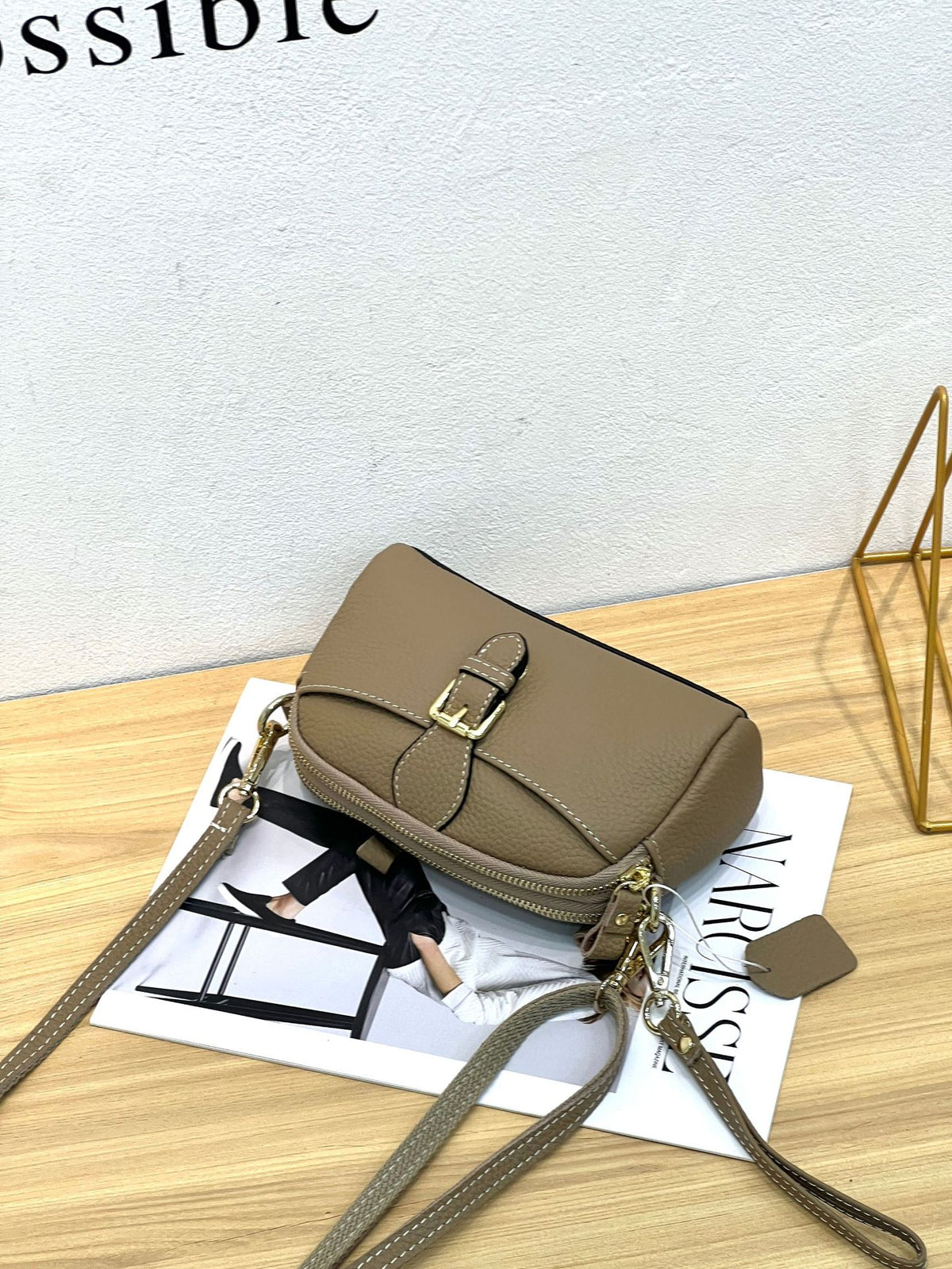 Women's Broadcast First Layer Cowhide Lady's Cute Women's Shoulder Bag