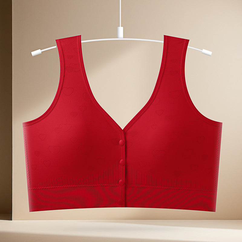 Women's Buckle Gather Comfortably Large Beauty Back Collection Supernumerary Bras