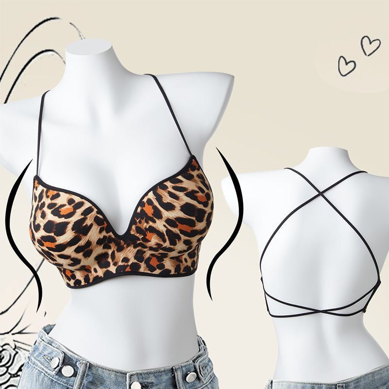 Women's Chest Push Up Big Seamless Breast Holding Beauty Back Lingerie Sets