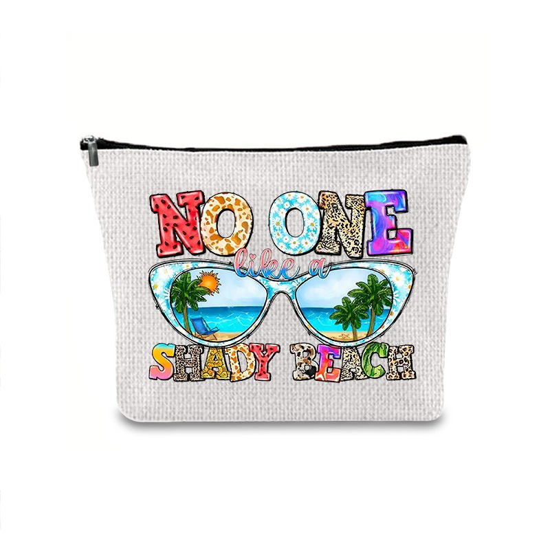 Printing Buggy Large Capacity Simple Zipper Makeup Bag