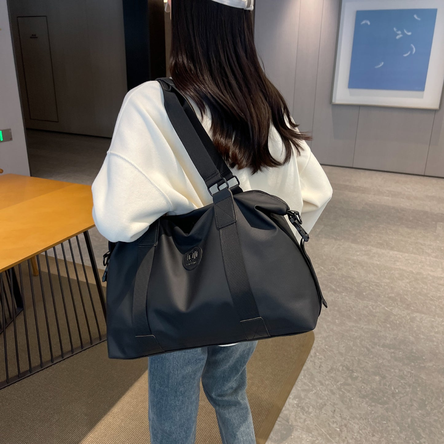 Men's Large Capacity Yoga Oxford Cloth Waterproof Travel Bags