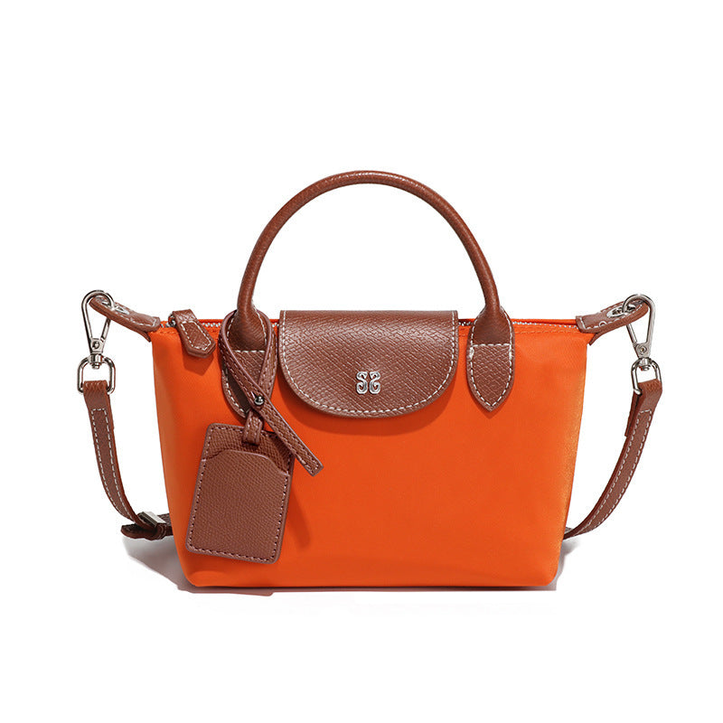 Women's French Style Mini Fashion Simple Dumpling Nylon Waterproof Lightweight Phone Bags