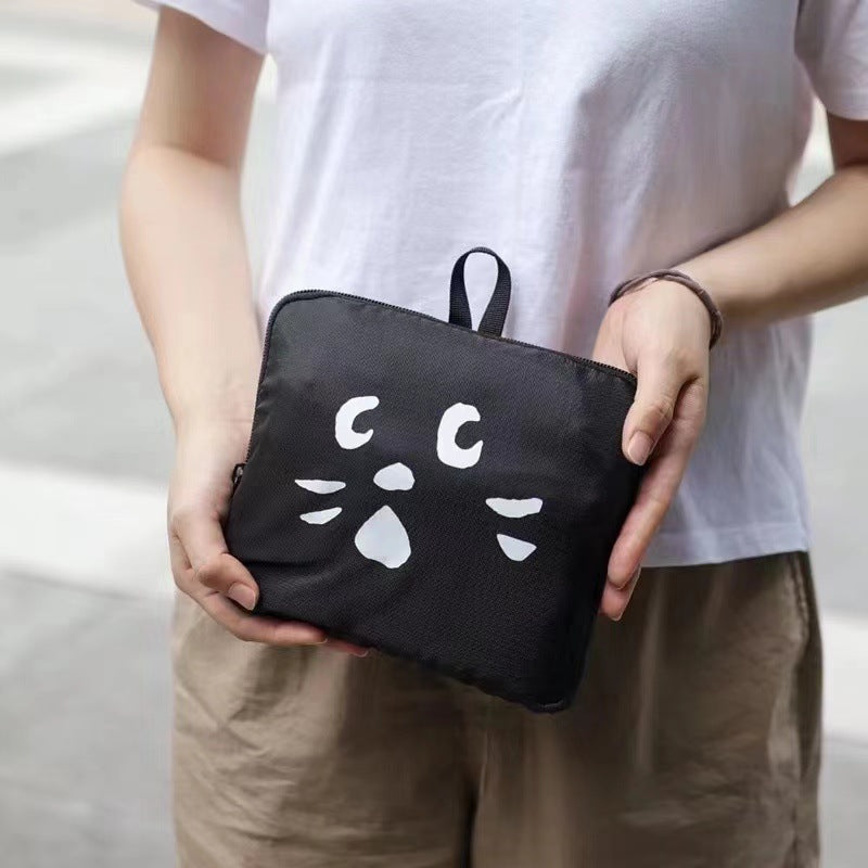 Surprised Cat Large Capacity Portable Aviation Handbags