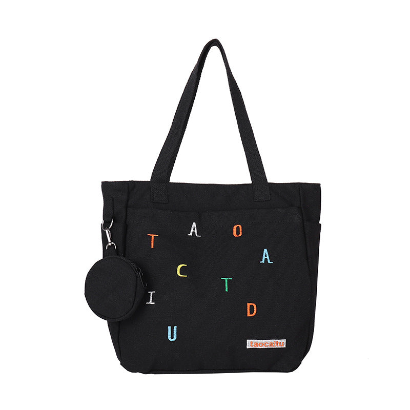 Large Capacity Fashion Embroidery Commuter Letter Bags