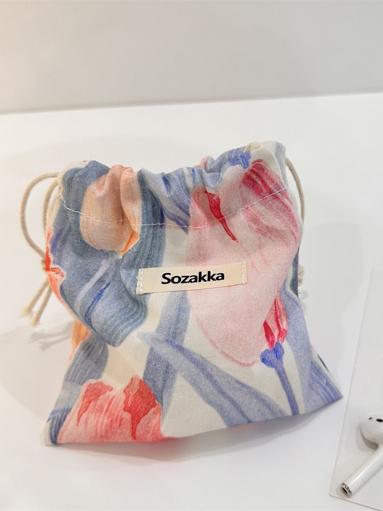Women's Buggy Cloth Portable Makeup Drawstring Bags