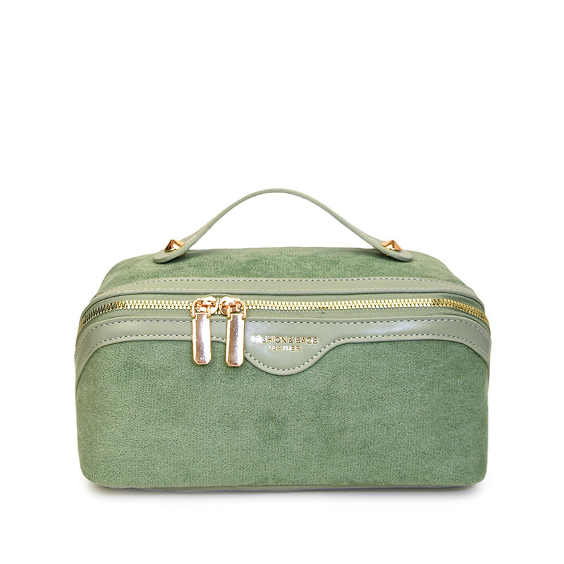 Retro Large Capacity High-grade Portable Cosmetics Storage Makeup Bag
