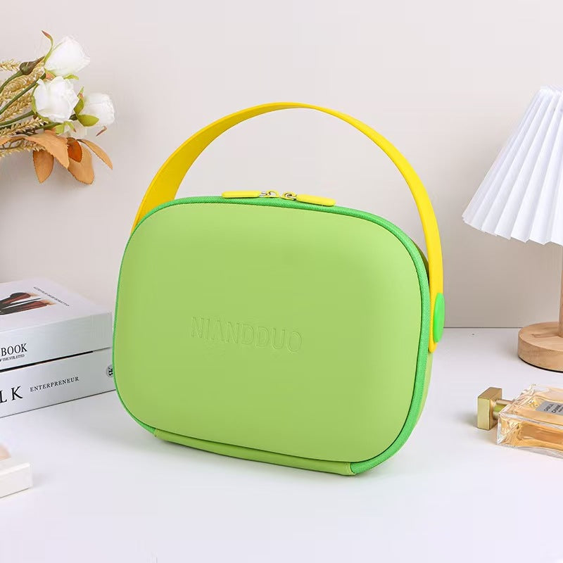 Portable Dopamine Cosmetics Toiletries Waterproof Hard Makeup Bag