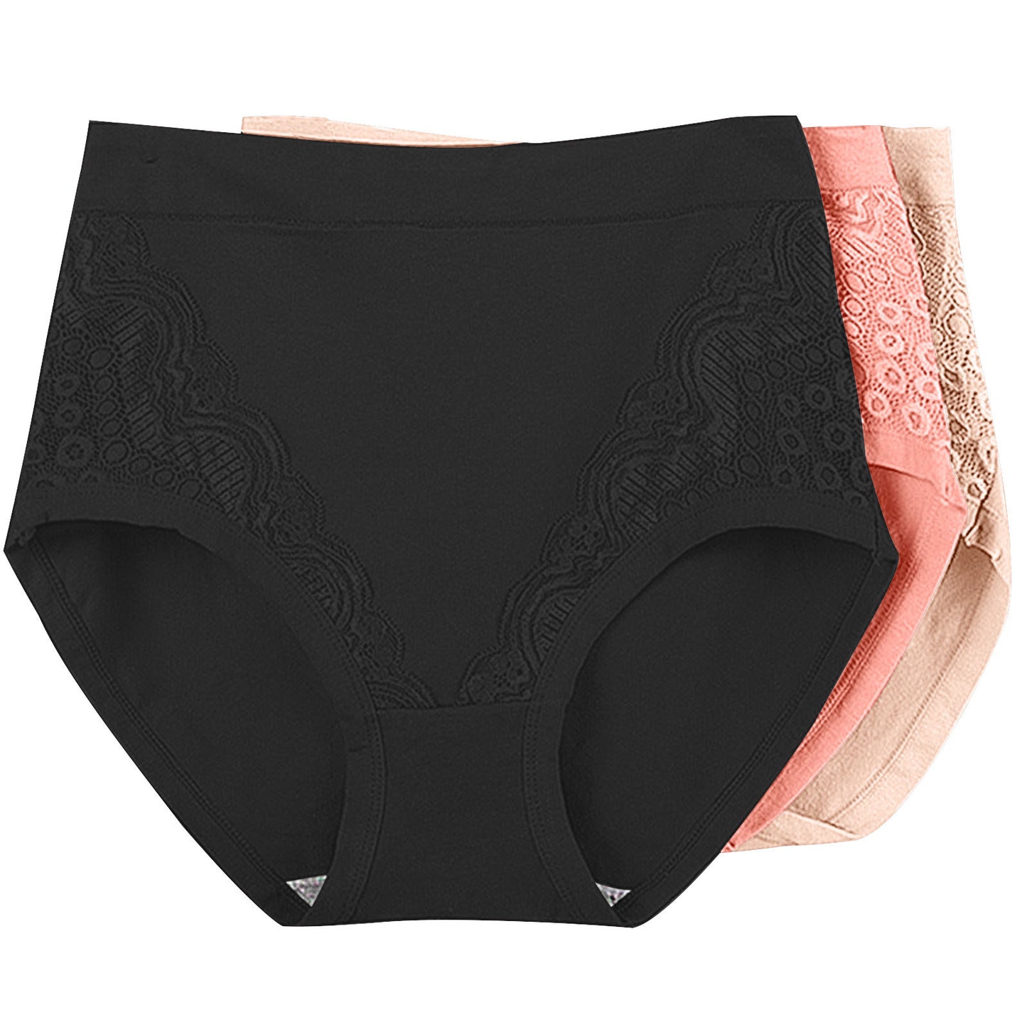 Women's Fat Comfortable Lace Mother Triangle Shorts Panties