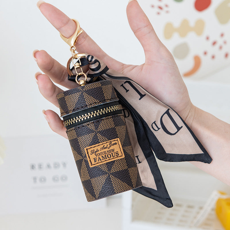 Innovative Women's Vintage Printed Mini Earphone Coin Purses