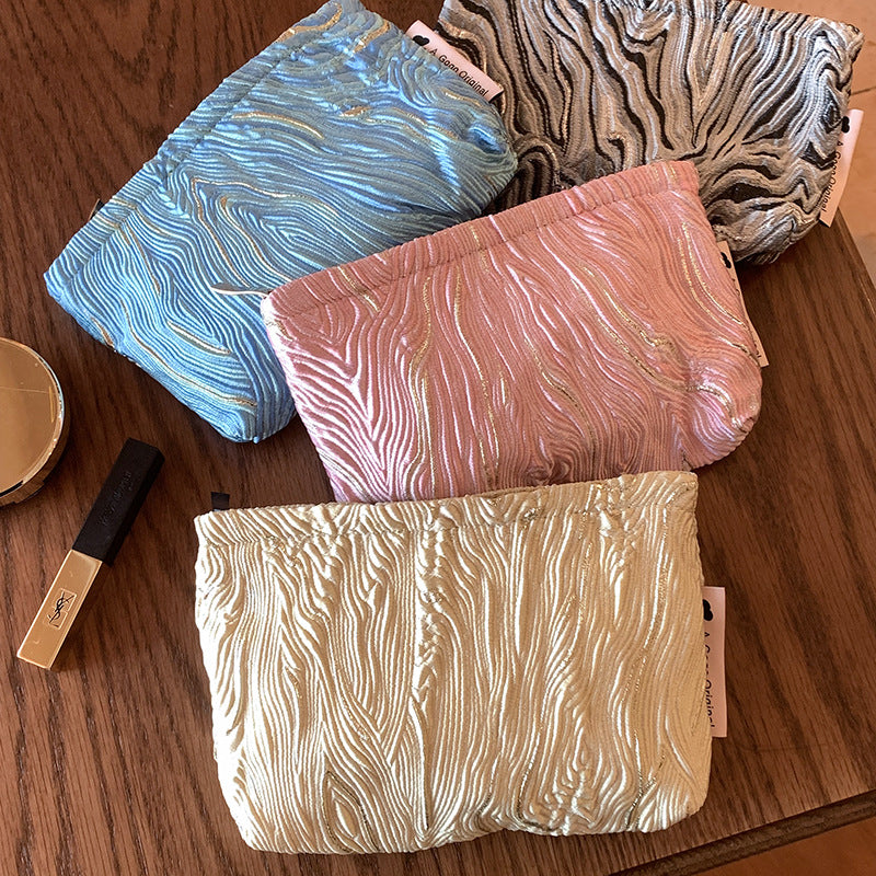 Three-dimensional Embossed Mobile Pencil Portable Liner Makeup Bag
