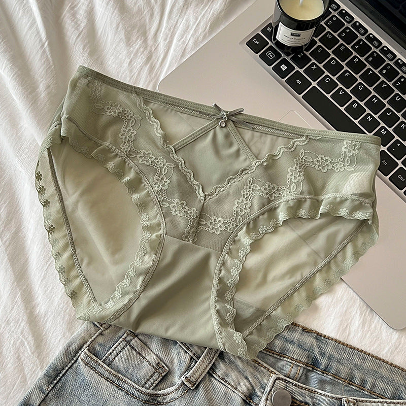 Affordable Luxury Style Light Lace Jacquard Thin Panties