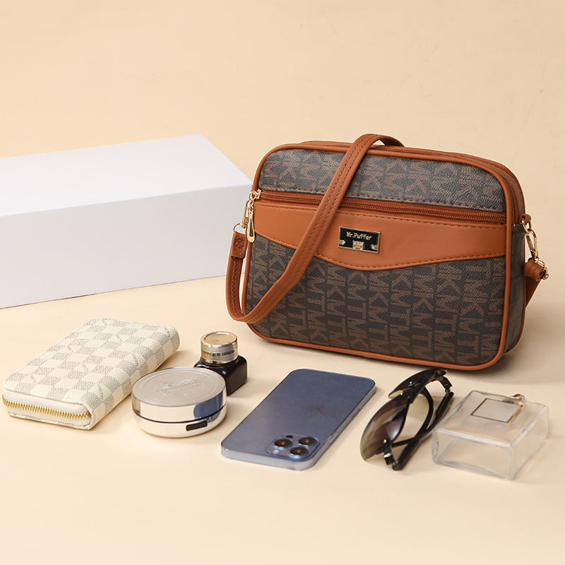 Women's Printed Letter Fashion Large Capacity Women's Messenger Bag