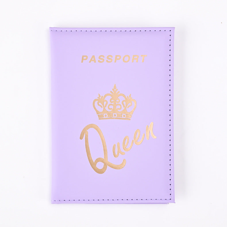 Plain Skin Feeling Passport Cover Ticket Card Holder