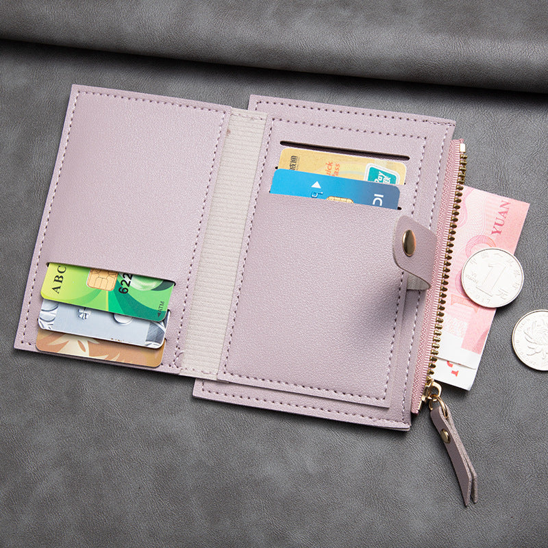 Women's Attractive Korean Zip Bus Bank Card Holder