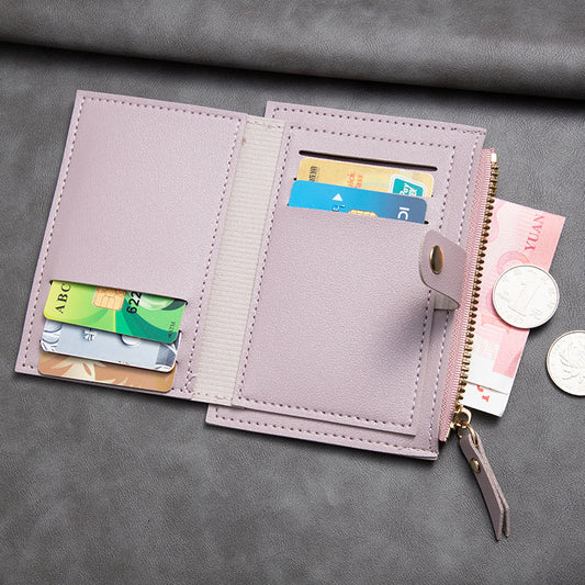 Women's Attractive Korean Zip Bus Bank Card Holder