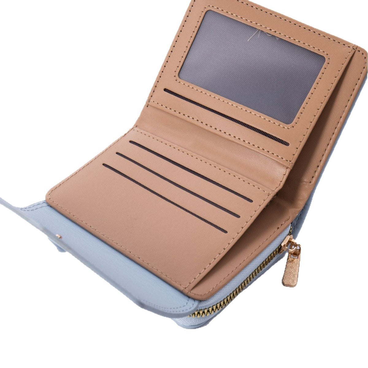 Women's Multifunctional Simple Short Mini Niche Glossy Ladies Wallet