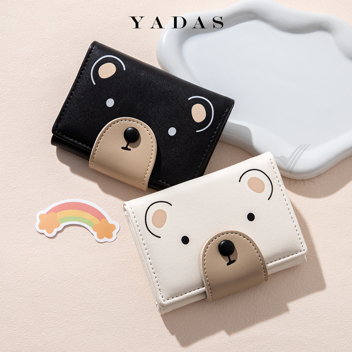 Glamorous Cute Cartoon Animal Bear Bank Ladies Wallet