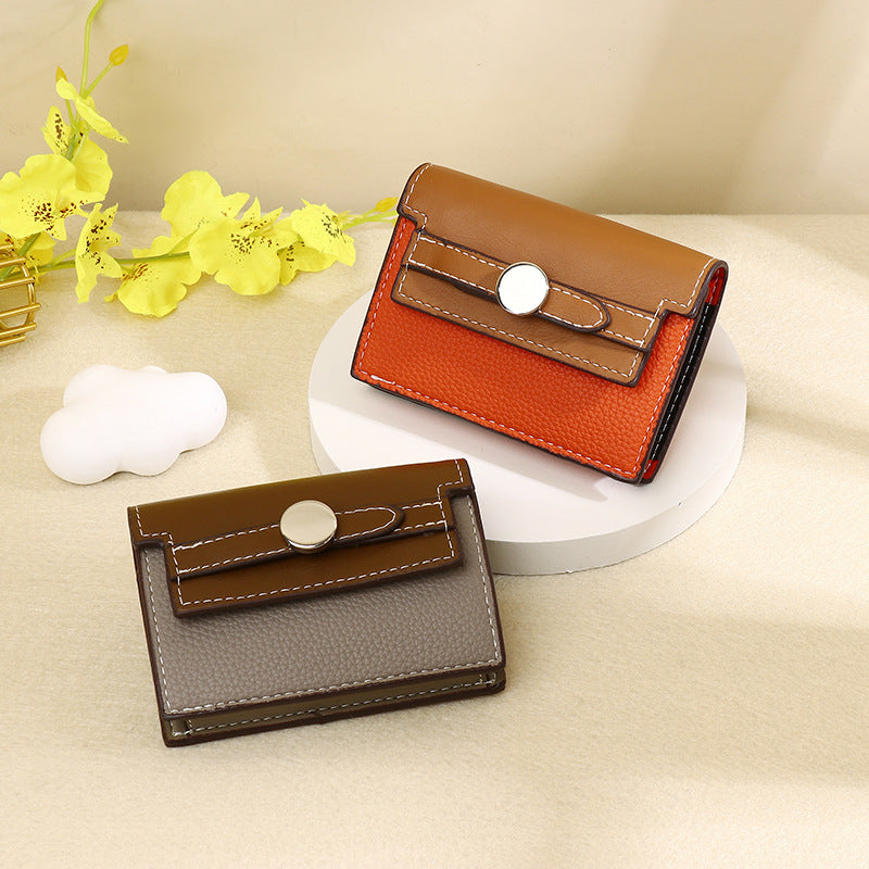 Simple Korean Style Multiple Slots Exquisite Ladies Wallet