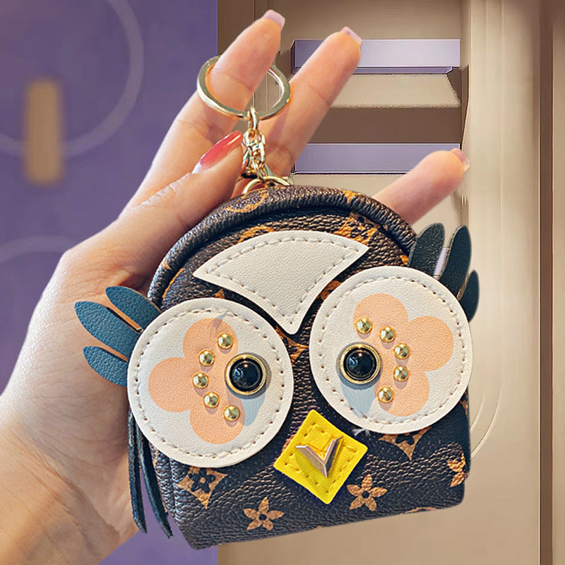 Comfortable Glamorous Versatile Cool Owl Headset Coin Purses
