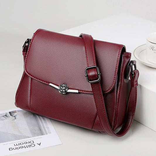 Charming Women's Soft Leather Mother Simple Crossbody Bags